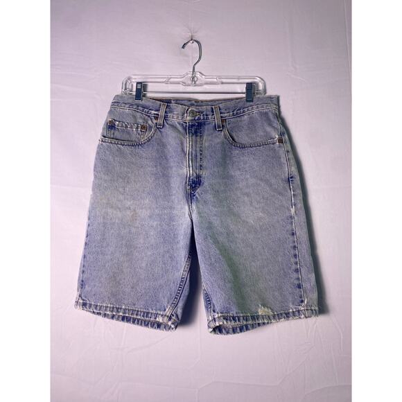 Levi's 505 Blue Denim Light Wash Jorts Jean Shorts Men's Size 34 - Picture 1 of 2